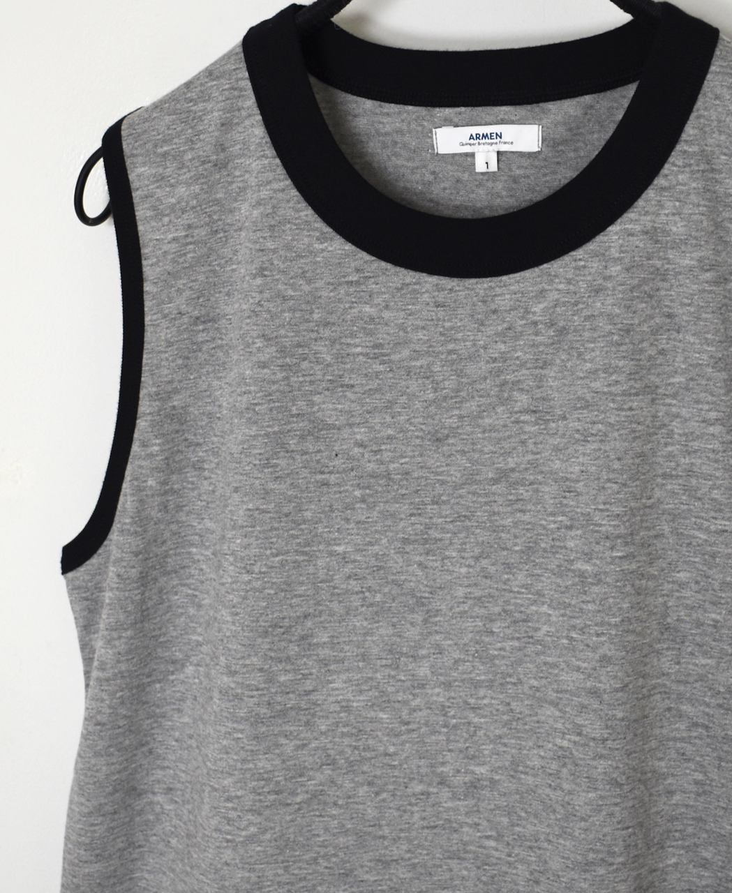 NFA2602(ノースリーブ) 4.4oz COTTON JERSEY CREW NECK NO/SL RINGER PULLOVER