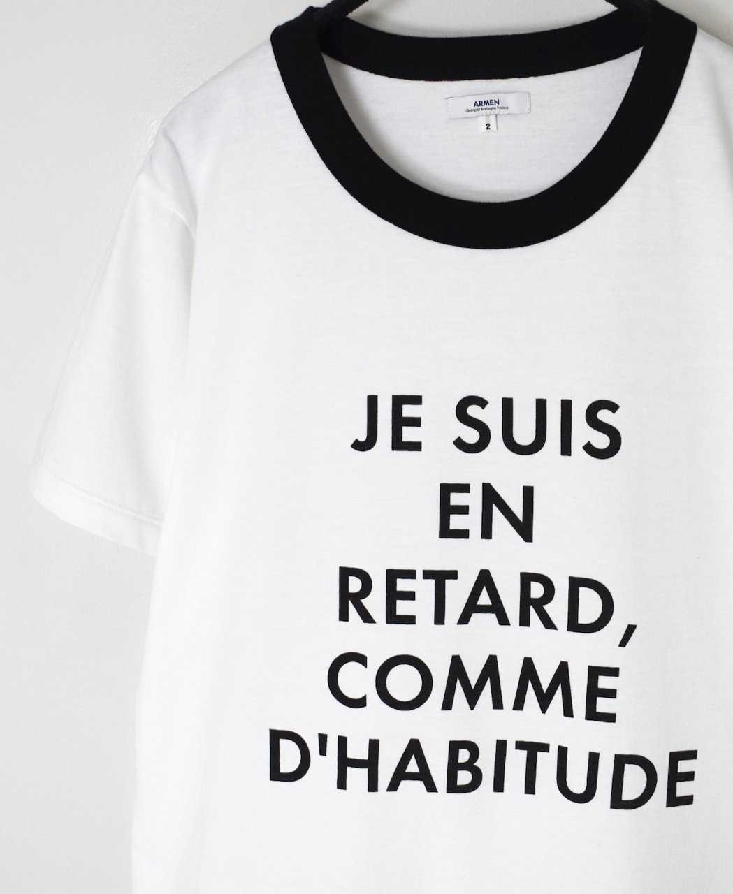 NFA2601P47(Tシャツ) "RETARD"4.4oz COTTON JERSEY CREW NECK S/SL RINGER T-SHIRT