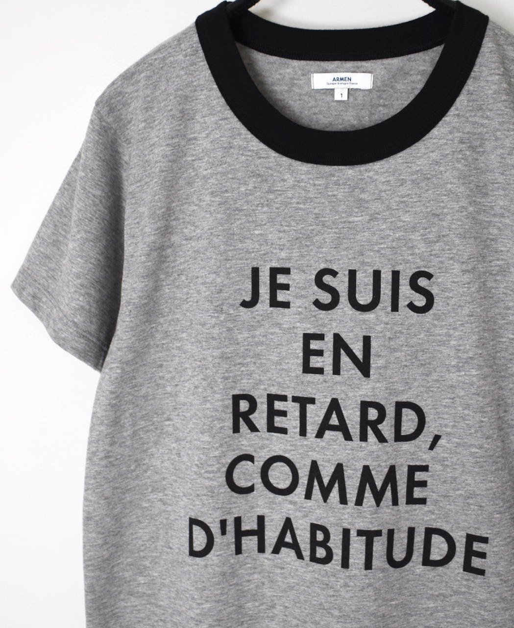 NFA2601P47(Tシャツ) "RETARD"4.4oz COTTON JERSEY CREW NECK S/SL RINGER T-SHIRT