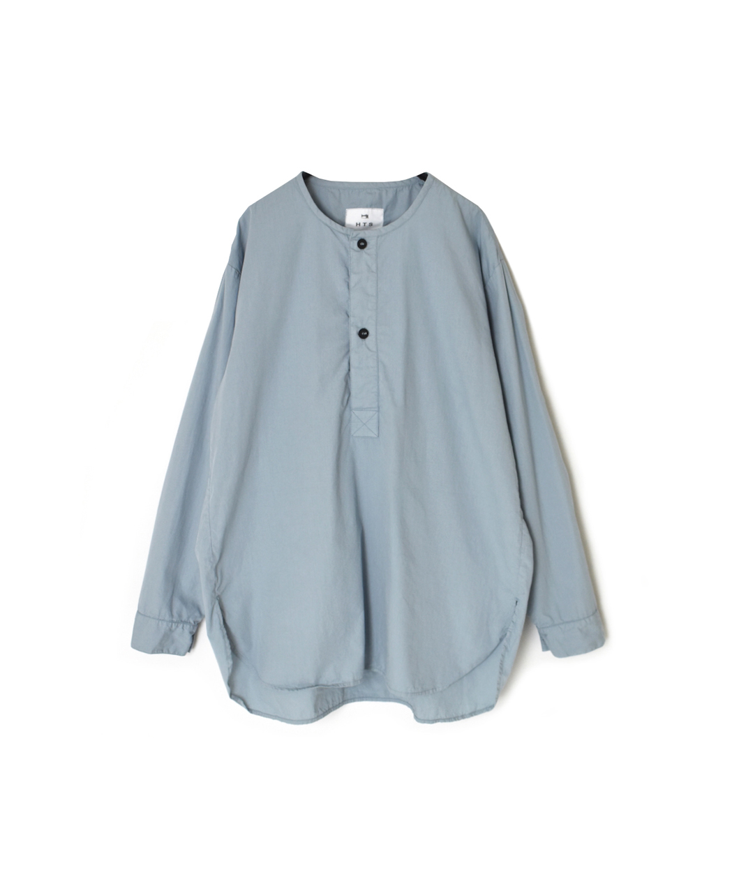 INHT2603CP (シャツ) 60'S COTTON POPLIN OVERDYE HENRY NECK SHIRT
