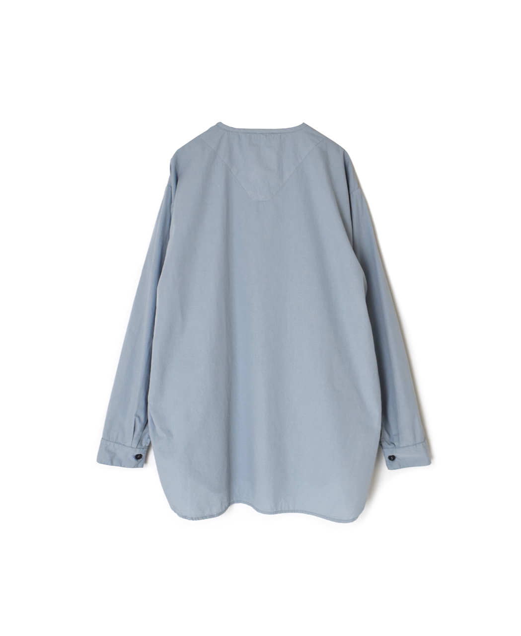 INHT2603CP (シャツ) 60'S COTTON POPLIN OVERDYE HENRY NECK SHIRT