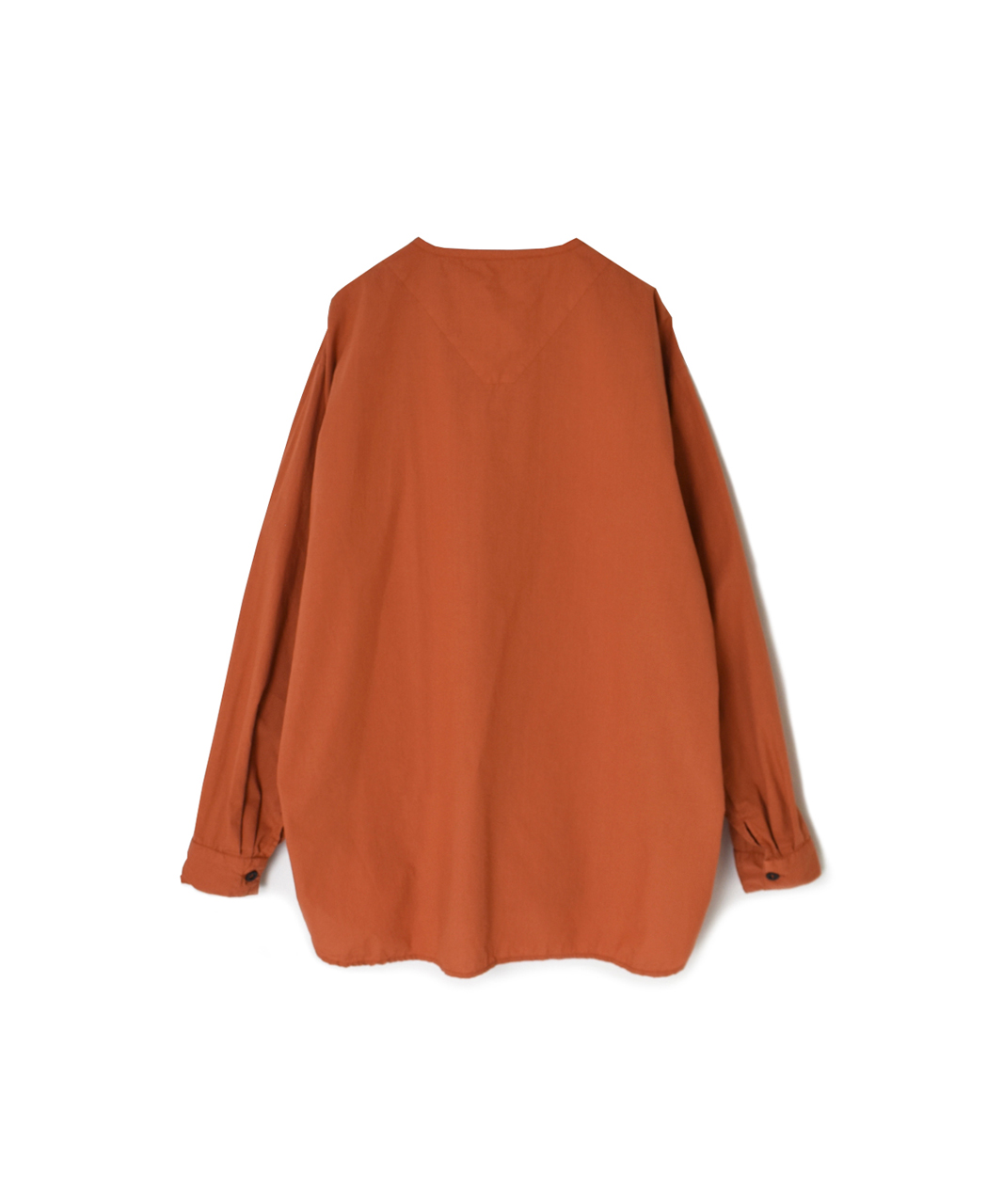 INHT2603CP (シャツ) 60'S COTTON POPLIN OVERDYE HENRY NECK SHIRT