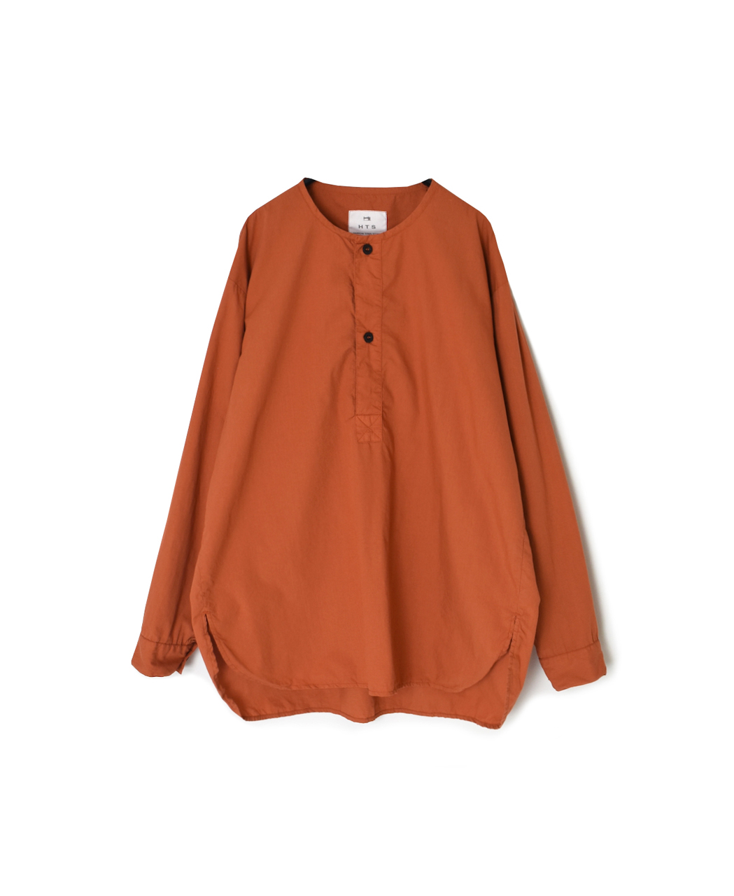 INHT2603CP (シャツ) 60'S COTTON POPLIN OVERDYE HENRY NECK SHIRT