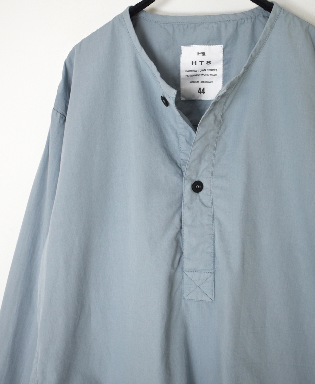 INHT2603CP (シャツ) 60'S COTTON POPLIN OVERDYE HENRY NECK SHIRT