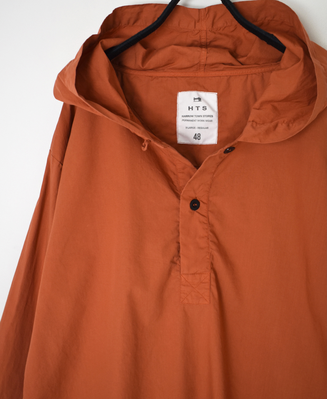 INHT2604CP (シャツ) 60'S COTTON POPLIN OVERDYE HOODED PULLOVER SHIRT