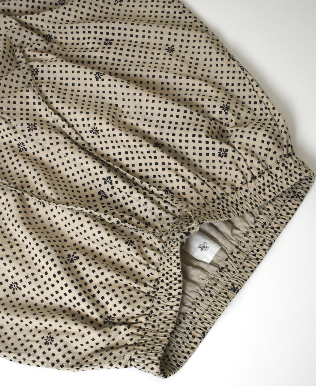 INMDS26085(パンツ) 80s VOILE SQUARE BLOCK PRINT EASY PANTS