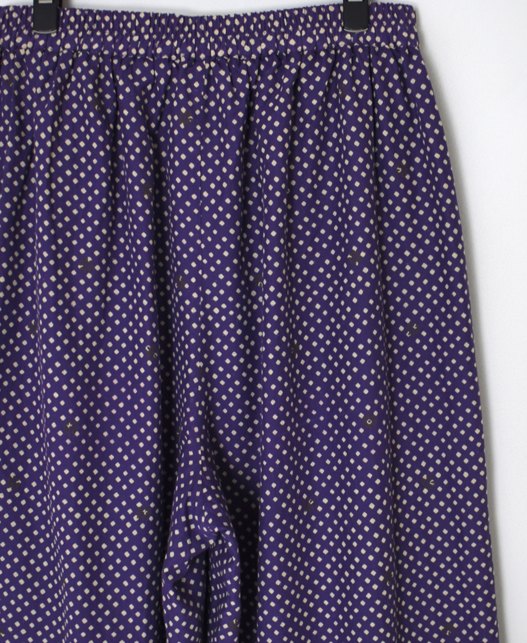 INMDS26085(パンツ) 80s VOILE SQUARE BLOCK PRINT EASY PANTS