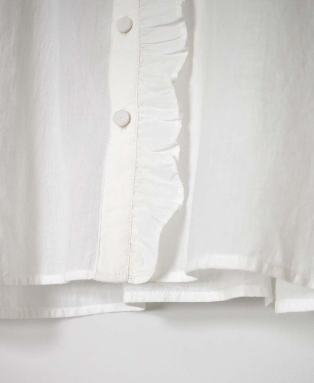 INMDS26072(シャツ) 100s KHADI PLAIN FRILL COLLAR SHIRTS