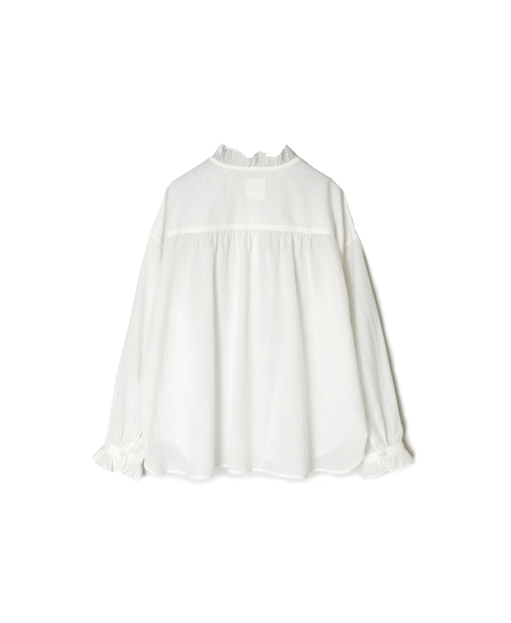 INMDS26072(シャツ) 100s KHADI PLAIN FRILL COLLAR SHIRTS