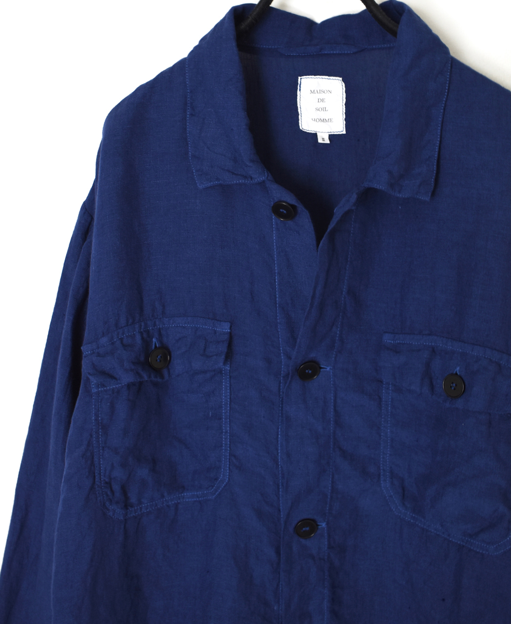 IMDSH2531LPD(ジャケット) 60s AUTLOOM LINEN PLAIN OVERDYE WORK JACKET