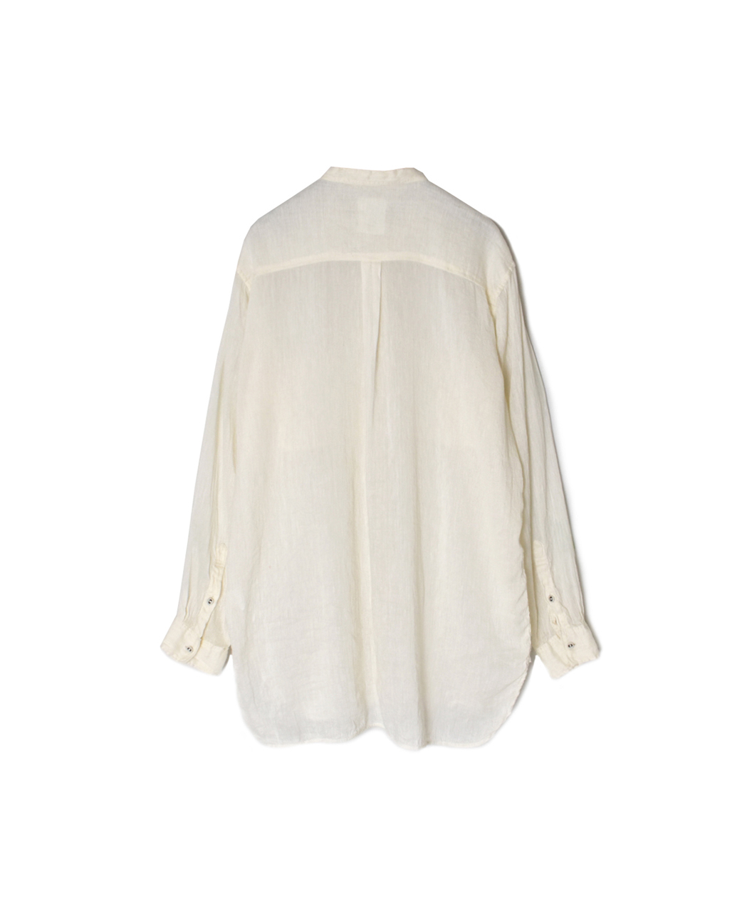 IMDSH2303LCD(シャツ) AUTLOOM LINEN/COTTON PLAIN OVERDYE BANDED COLLAR SHIRTS