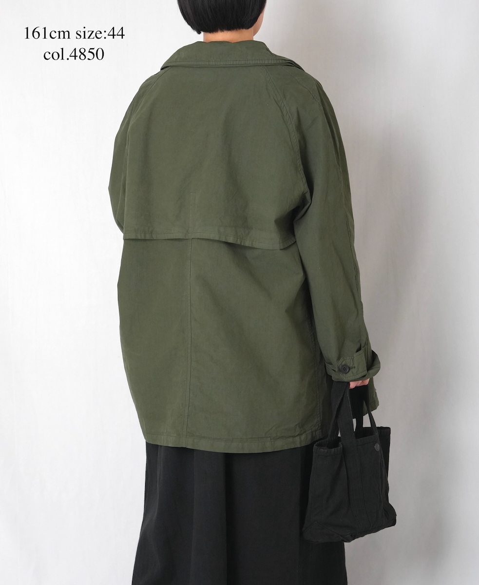 NHT2352TC (コート) LIGHT WEIGHT COTTON OVERDYE BALMACAAN SHORT COAT