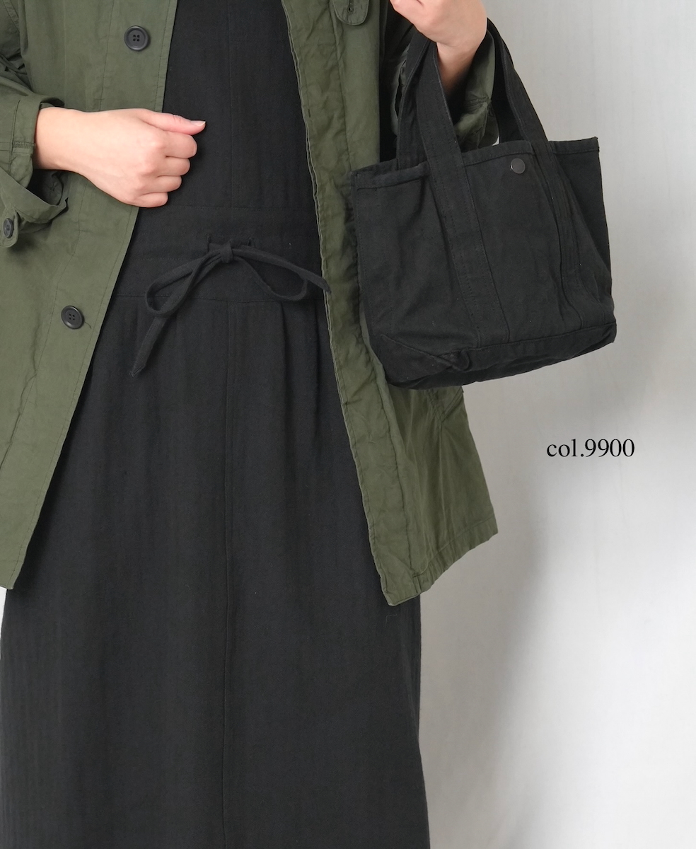 INAM2647D(バッグ) HEAVY CANVAS OVERDYE MINI TOTE BAG WITH TWO INSIDE POCKETS
