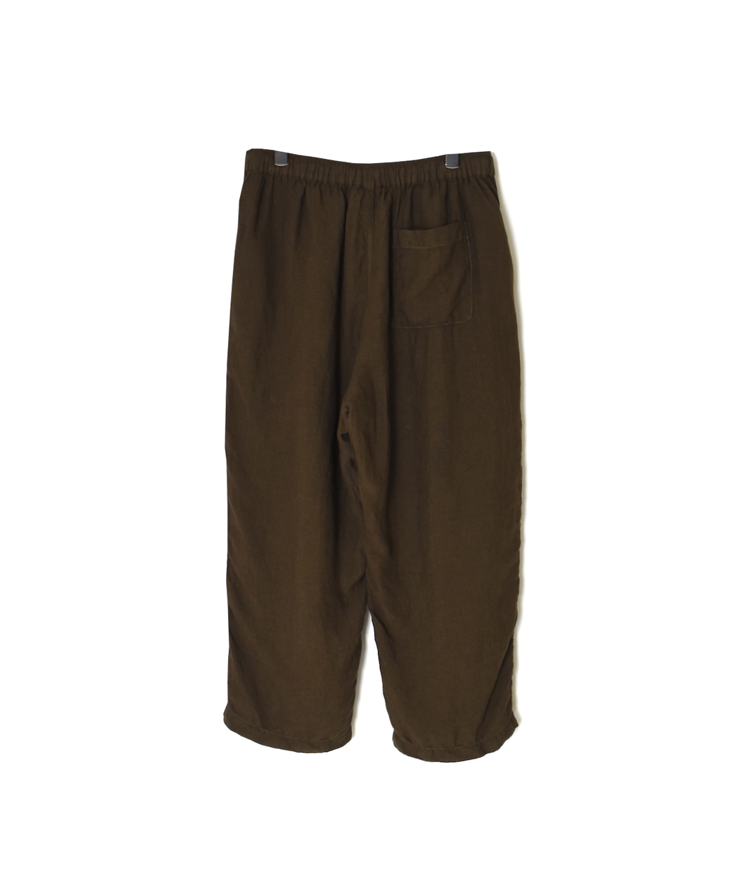 IMDSH2101LPD (パンツ) 60s AUTOLOOM LINEN PLAIN (OVERDYE) EASY CROPPED PANTS