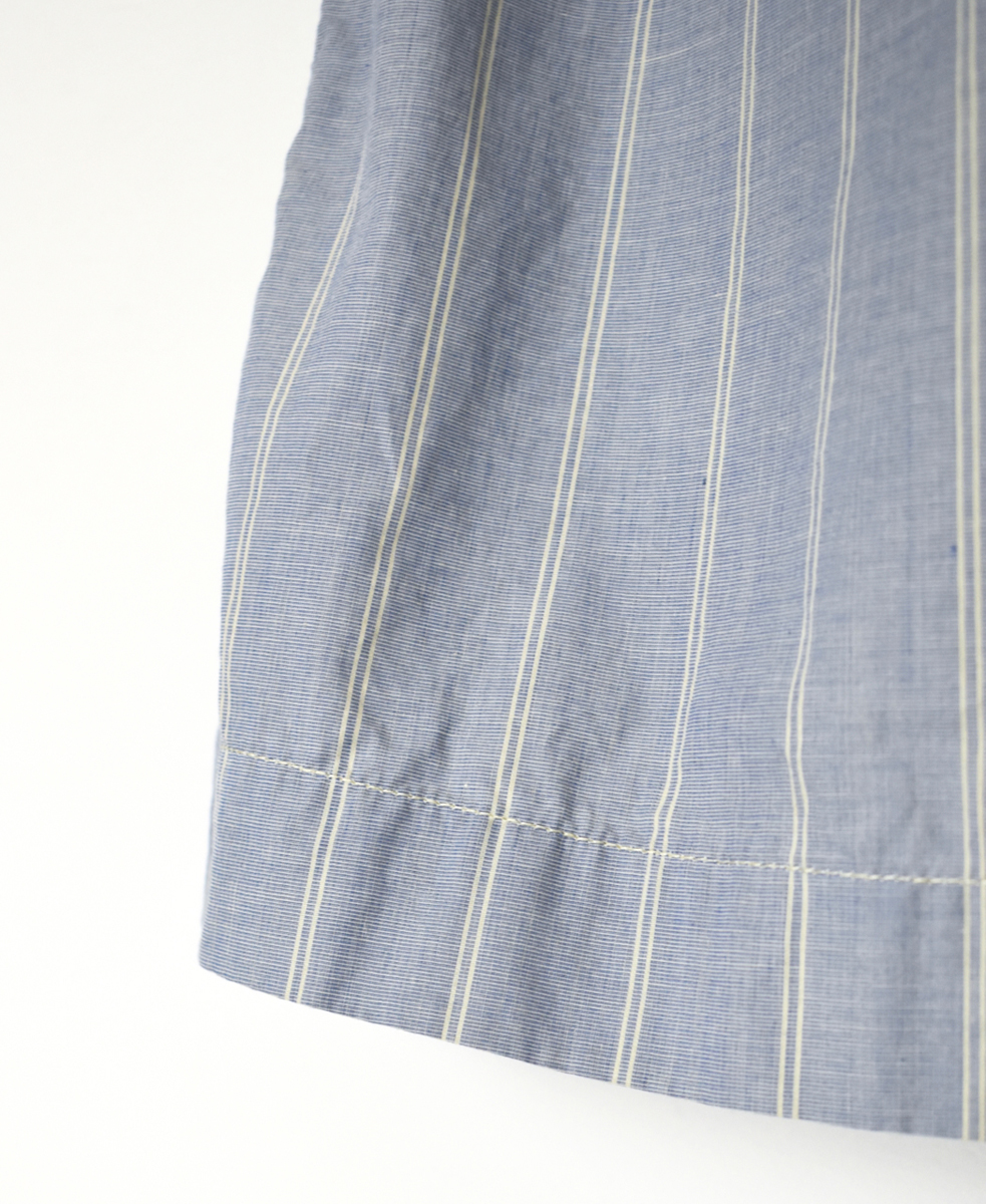 INHT2514STD(スカート) COTTON STRIPE OVERDYE EASY SKIRT