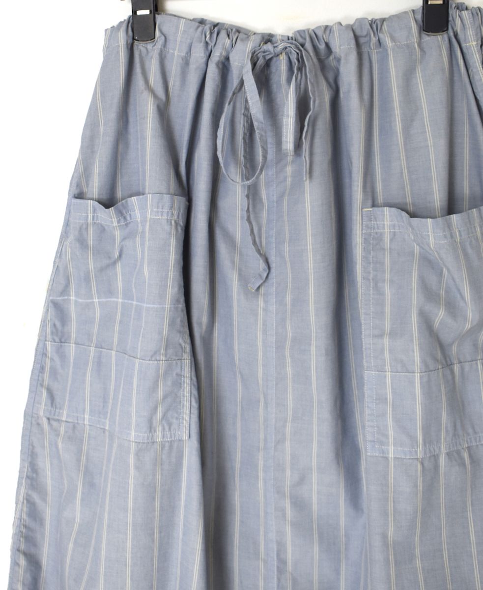 INHT2514STD(スカート) COTTON STRIPE OVERDYE EASY SKIRT