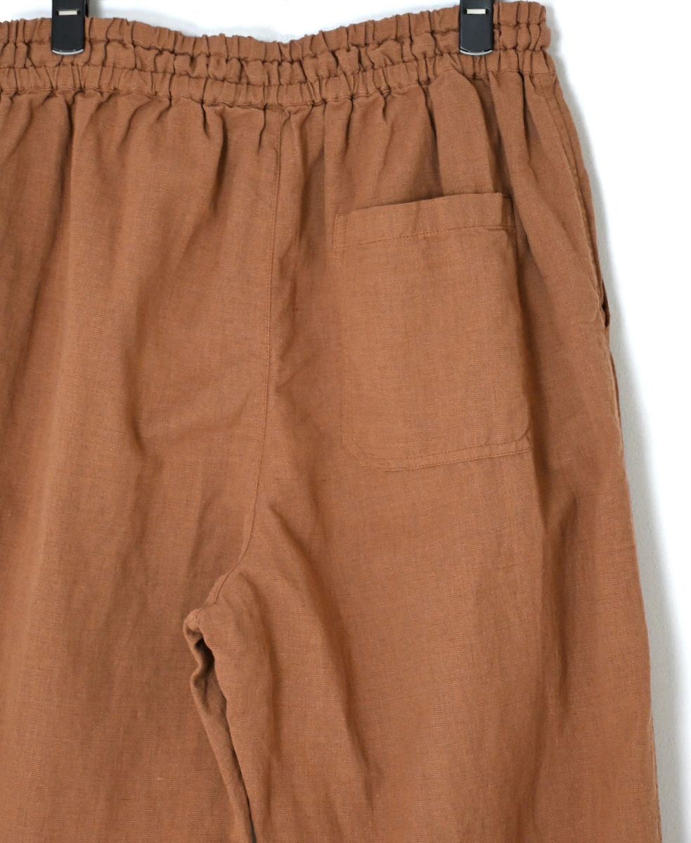 INHT2613CLD(パンツ) COTTON LINEN PLAIN OVERDYE EASY PANTS