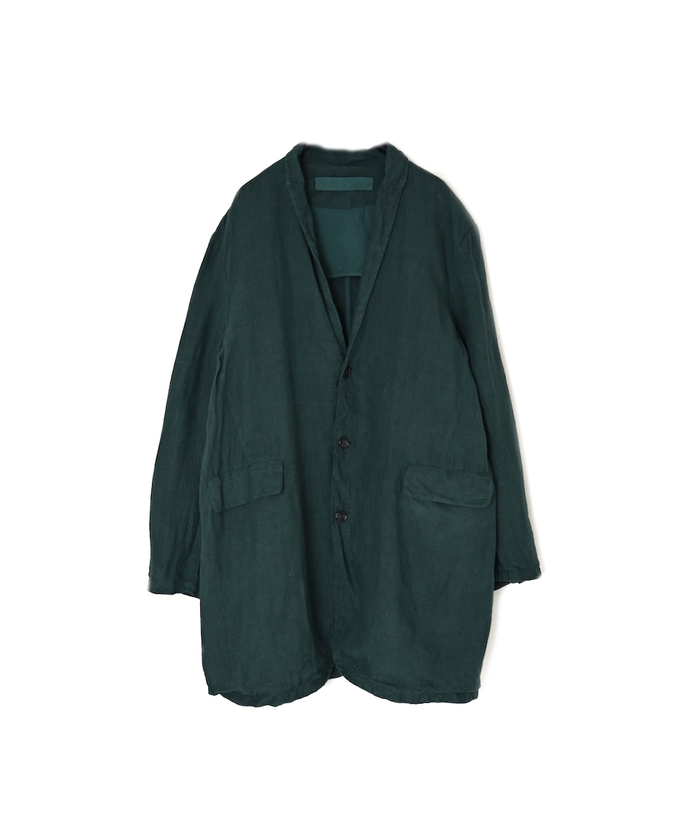 NVL2601LD (ジャケット) 50'S LINEN PLAIN (OVERDYE) TAILORED LONG JACKET