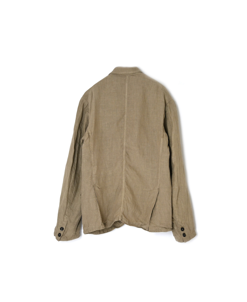NVL2301LD (ジャケット) 50'S LINEN PLAIN (OVERDYE)  SIDE VENTS TAILORED JACKET