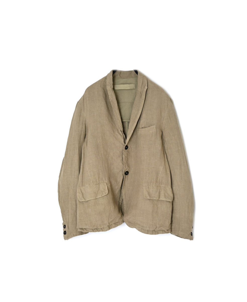 NVL2301LD (ジャケット) 50'S LINEN PLAIN (OVERDYE)  SIDE VENTS TAILORED JACKET