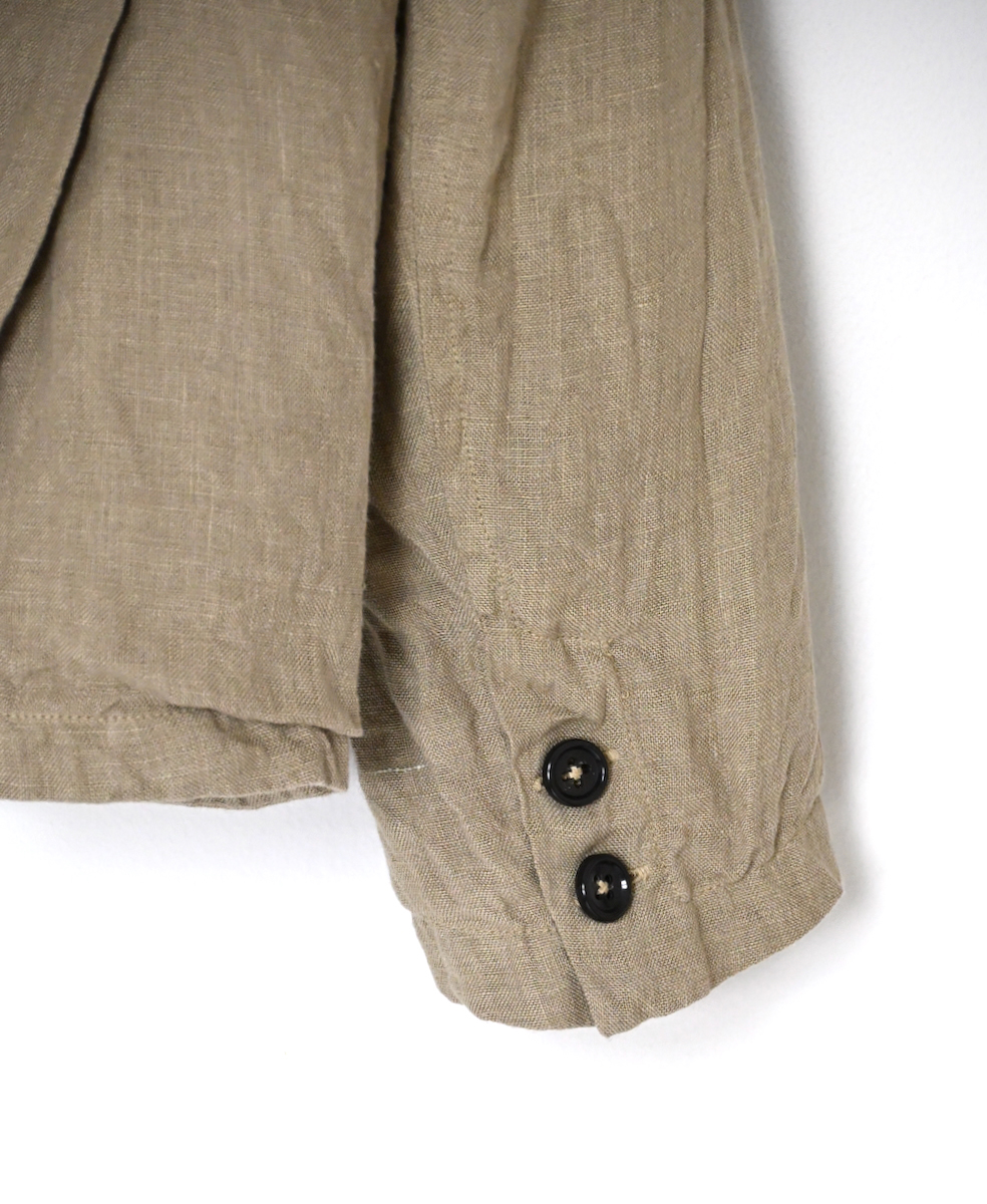 NVL2301LD (ジャケット) 50'S LINEN PLAIN (OVERDYE)  SIDE VENTS TAILORED JACKET