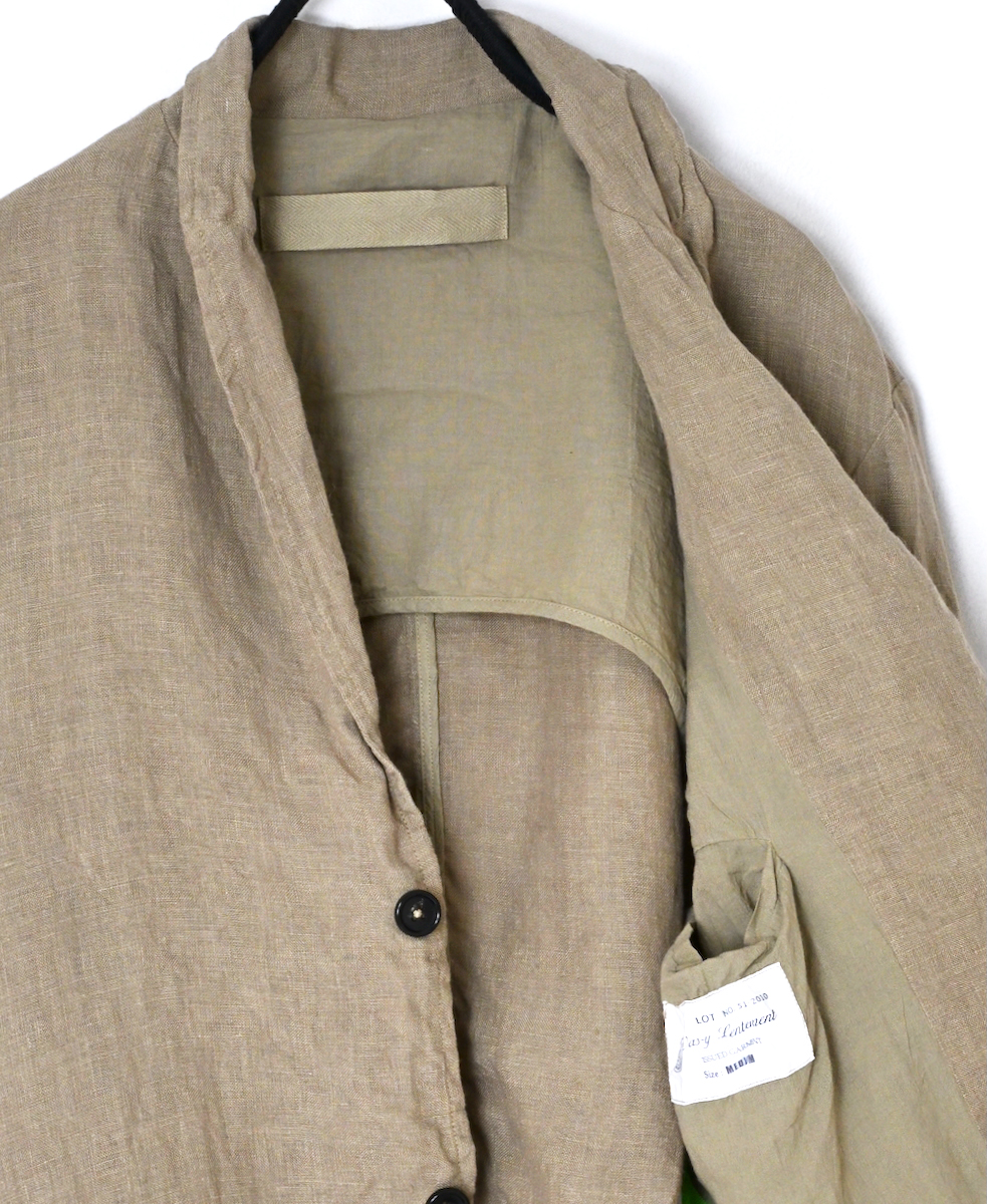NVL2301LD (ジャケット) 50'S LINEN PLAIN (OVERDYE)  SIDE VENTS TAILORED JACKET