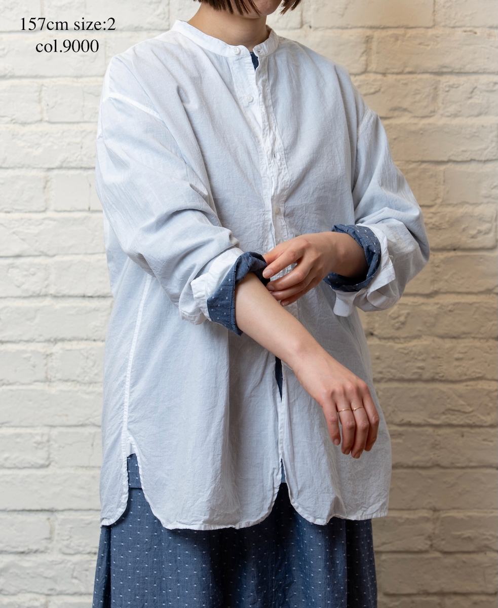 INAM2621(シャツ) 60s COTTON LAWN WASH UTILITY SHIRT