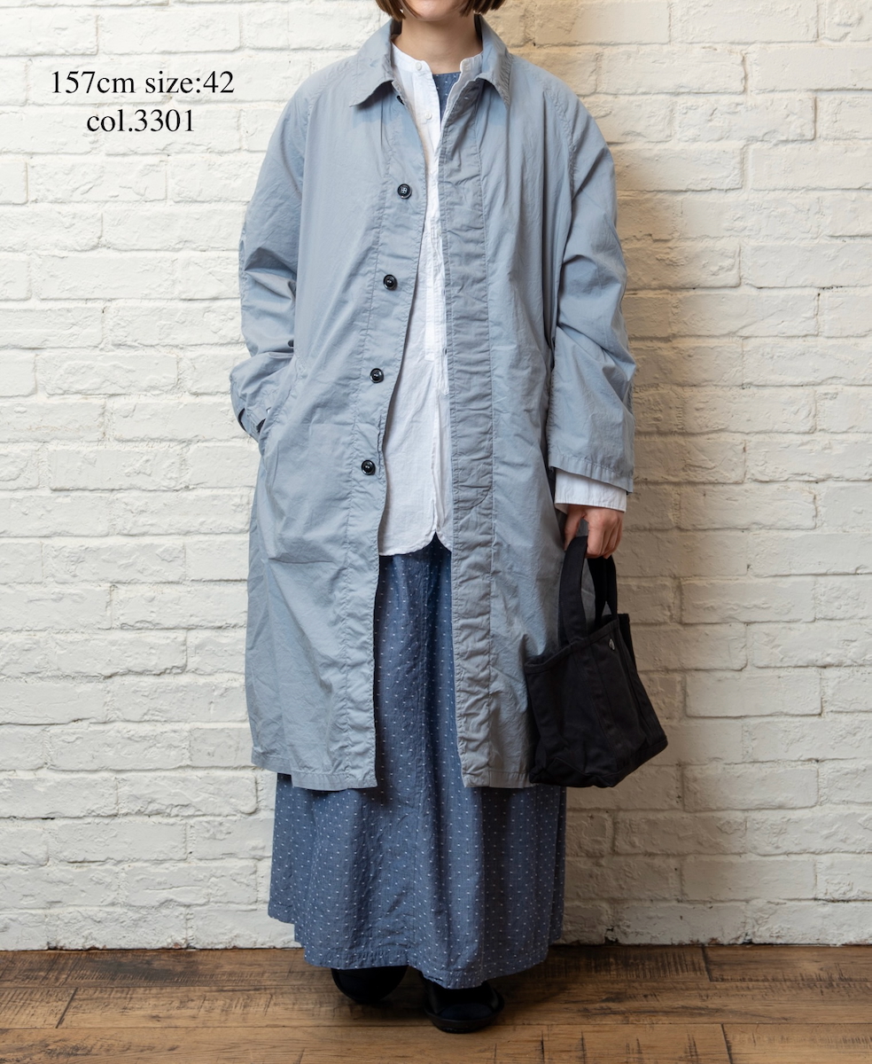 INHT2601CP (コート) 60'S COTTON POPLIN OVERDYE BALMACAAN COAT