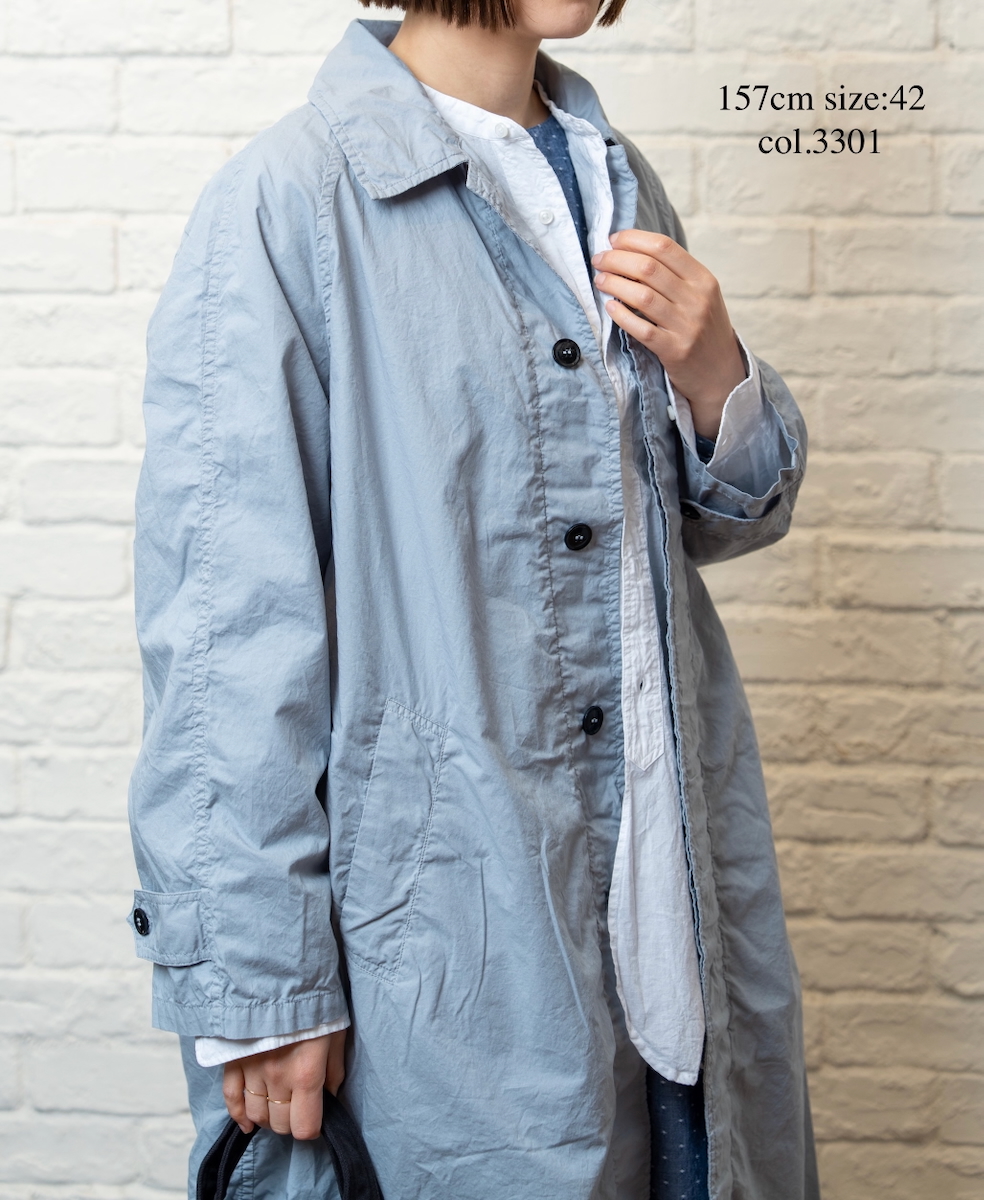 INHT2601CP (コート) 60'S COTTON POPLIN OVERDYE BALMACAAN COAT