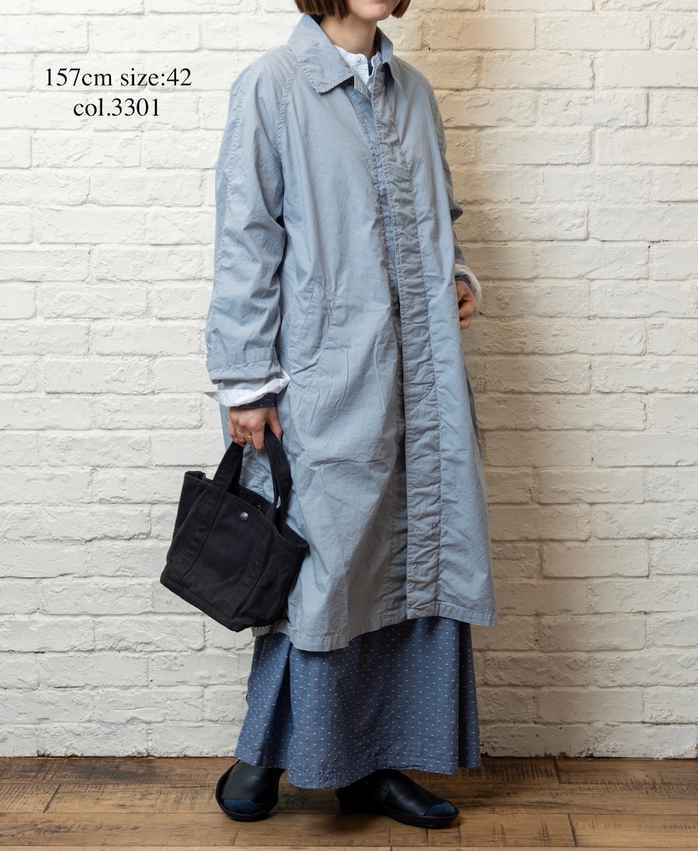 INHT2601CP (コート) 60'S COTTON POPLIN OVERDYE BALMACAAN COAT