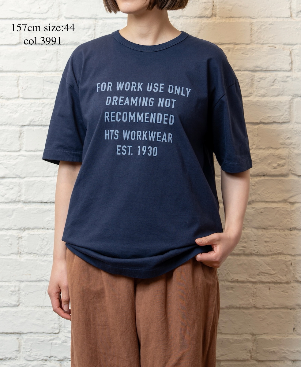 ANHT2601P01(Tシャツ) CREW NECK T-SHIRT"WORK USE ONLY"PRINT