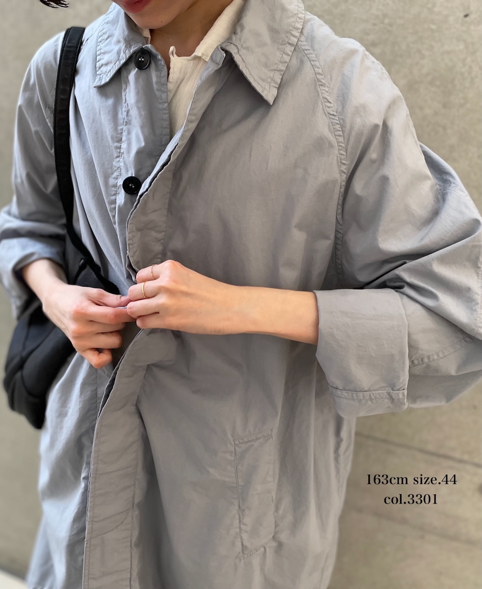 INHT2601CP (コート) 60'S COTTON POPLIN OVERDYE BALMACAAN COAT