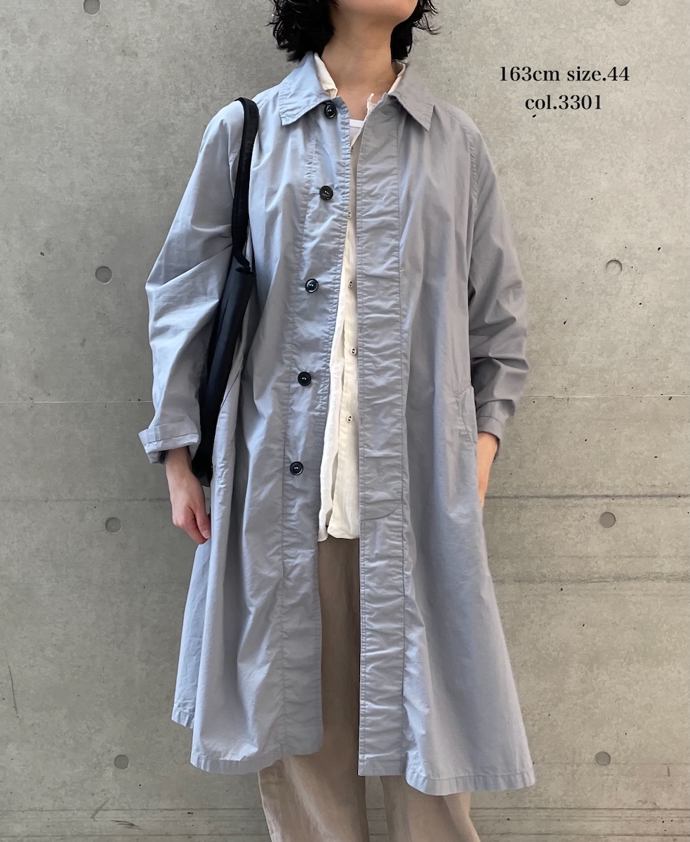 INHT2601CP (コート) 60'S COTTON POPLIN OVERDYE BALMACAAN COAT