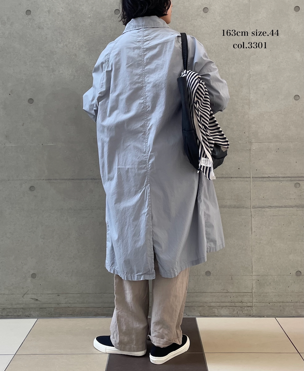 INHT2601CP (コート) 60'S COTTON POPLIN OVERDYE BALMACAAN COAT