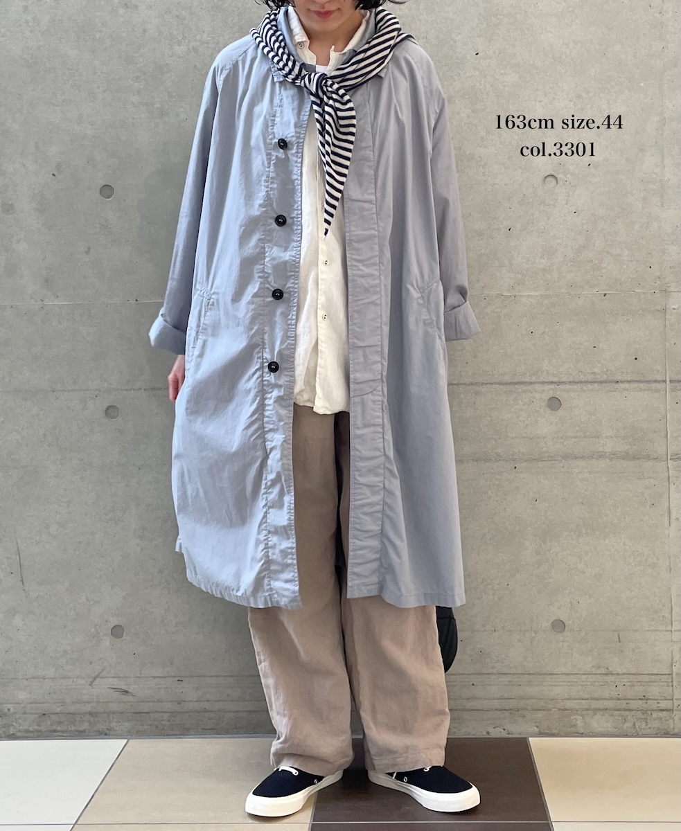 INHT2601CP (コート) 60'S COTTON POPLIN OVERDYE BALMACAAN COAT