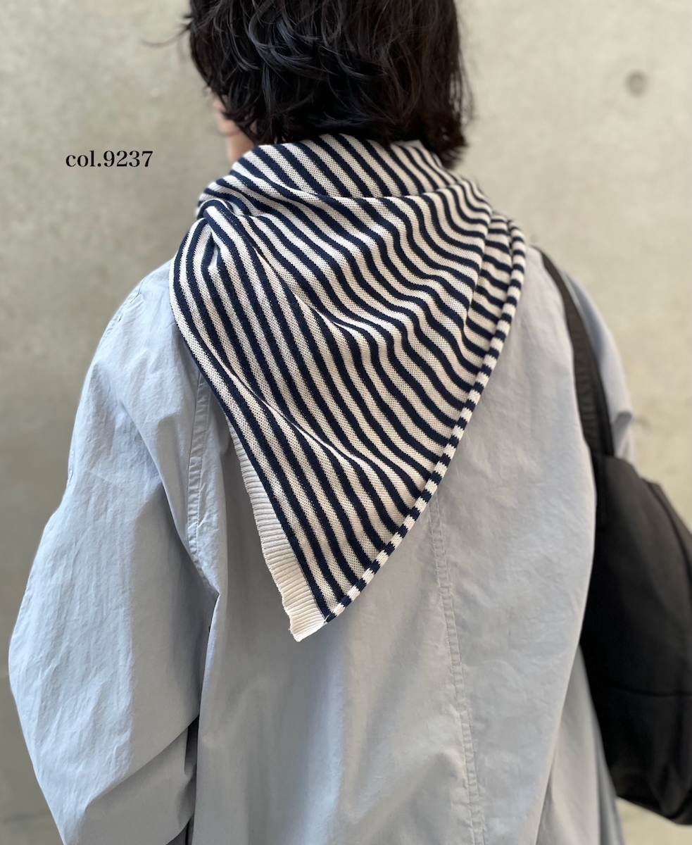CLNAM2402S(スカーフ) COTTON STRIPE TRIANGLE SCARF