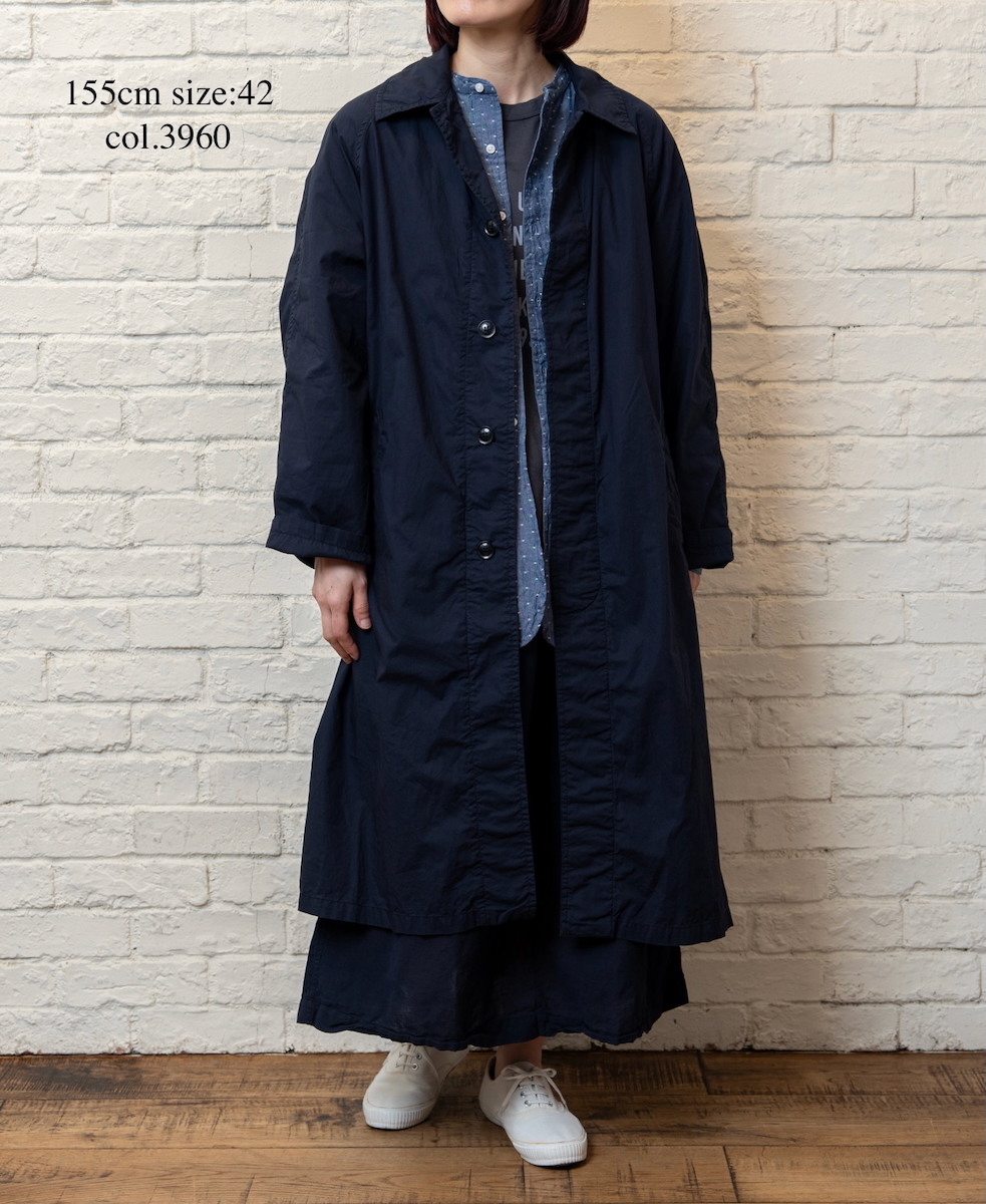 INHT2601CP (コート) 60'S COTTON POPLIN OVERDYE BALMACAAN COAT