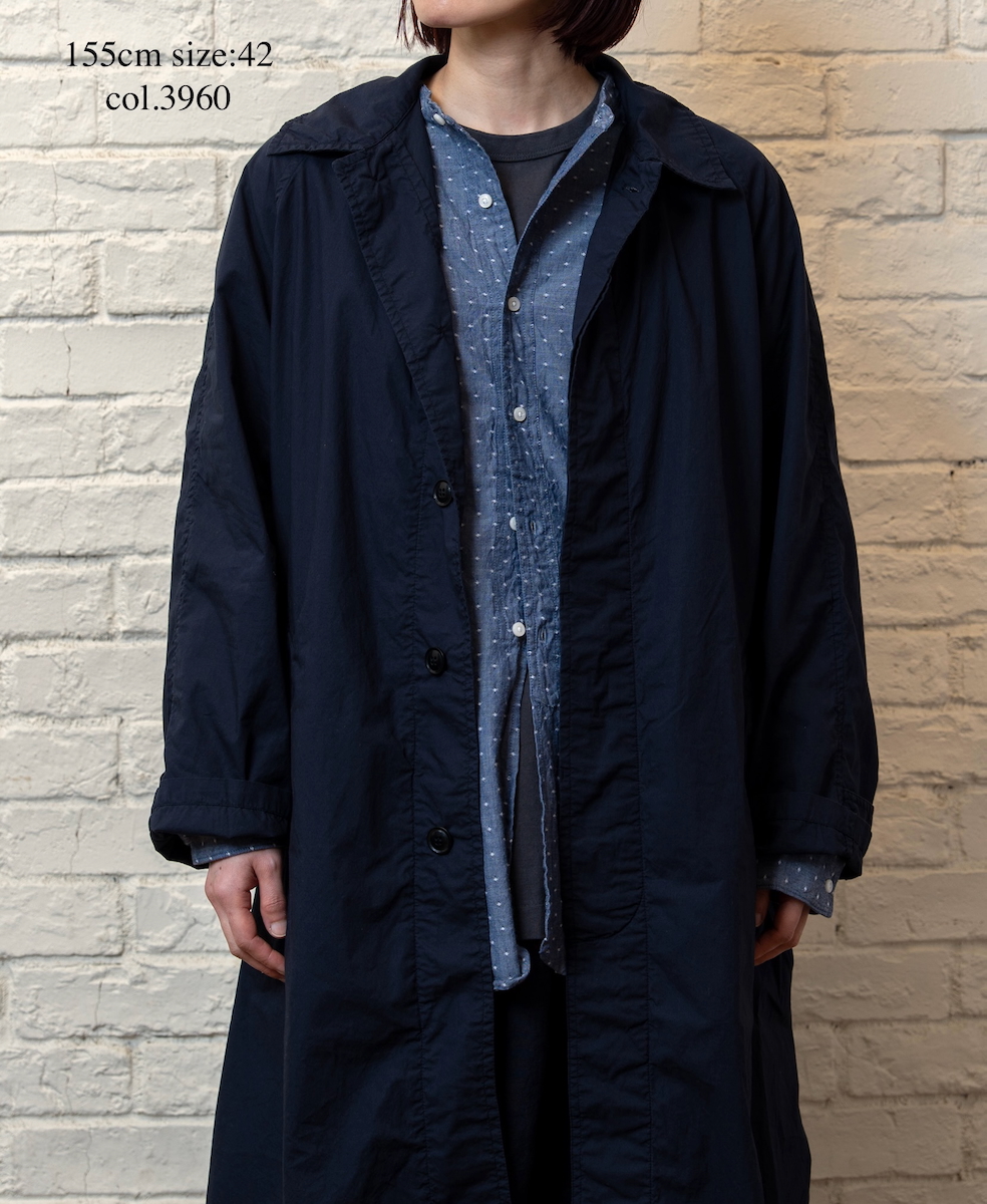 INHT2601CP (コート) 60'S COTTON POPLIN OVERDYE BALMACAAN COAT