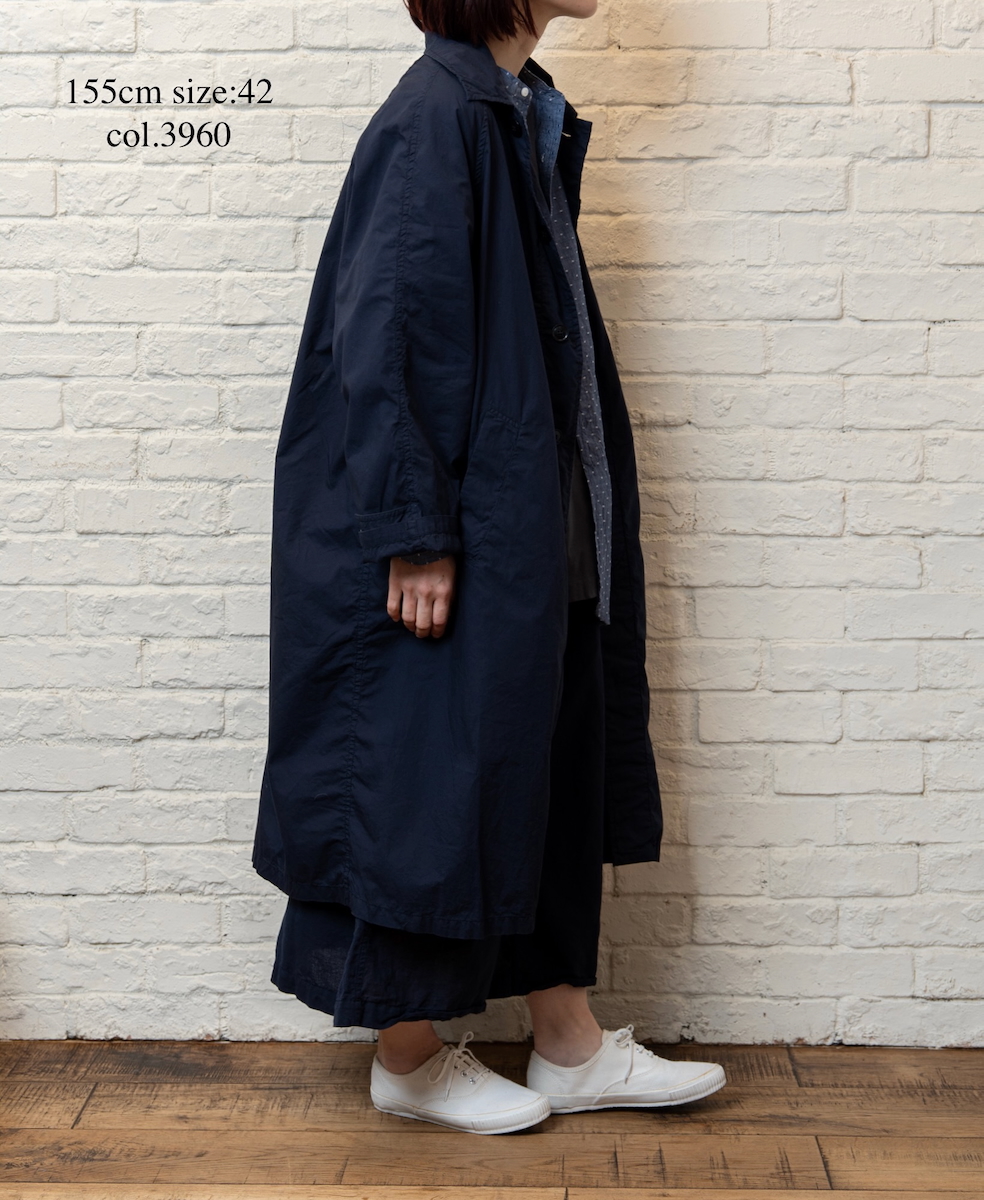 INHT2601CP (コート) 60'S COTTON POPLIN OVERDYE BALMACAAN COAT