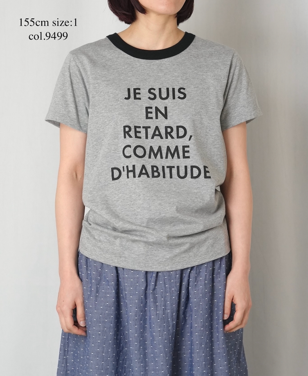 NFA2601P47(Tシャツ) "RETARD"4.4oz COTTON JERSEY CREW NECK S/SL RINGER T-SHIRT