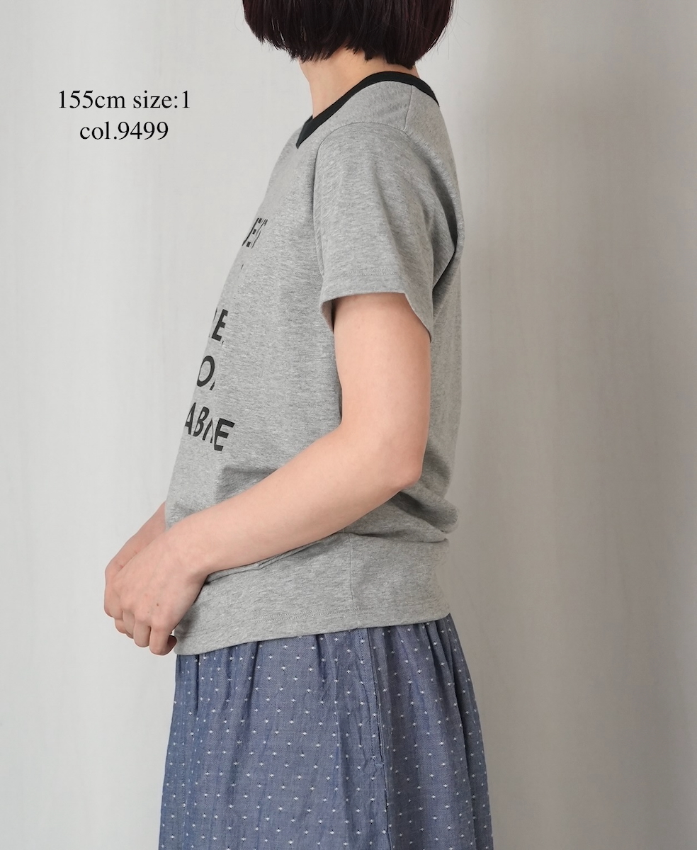 NFA2601P47(Tシャツ) "RETARD"4.4oz COTTON JERSEY CREW NECK S/SL RINGER T-SHIRT