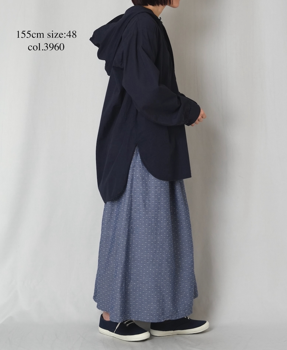 INHT2604CP (シャツ) 60'S COTTON POPLIN OVERDYE HOODED PULLOVER SHIRT