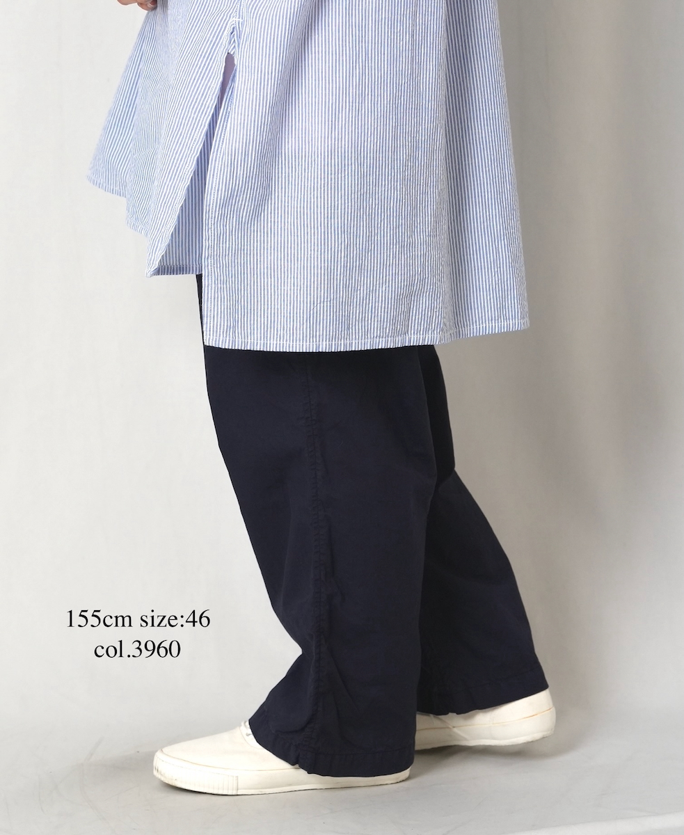パンツ VAS-Y LENTEMENT/POPLIN OVERDYED EASY PAN INHT2204CP (パンツ) 60s COTTON POPLIN OVERDYE EASY PANTS│