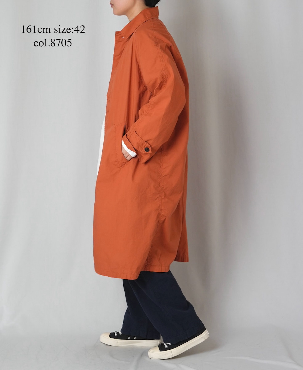 INHT2601CP (コート) 60'S COTTON POPLIN OVERDYE BALMACAAN COAT