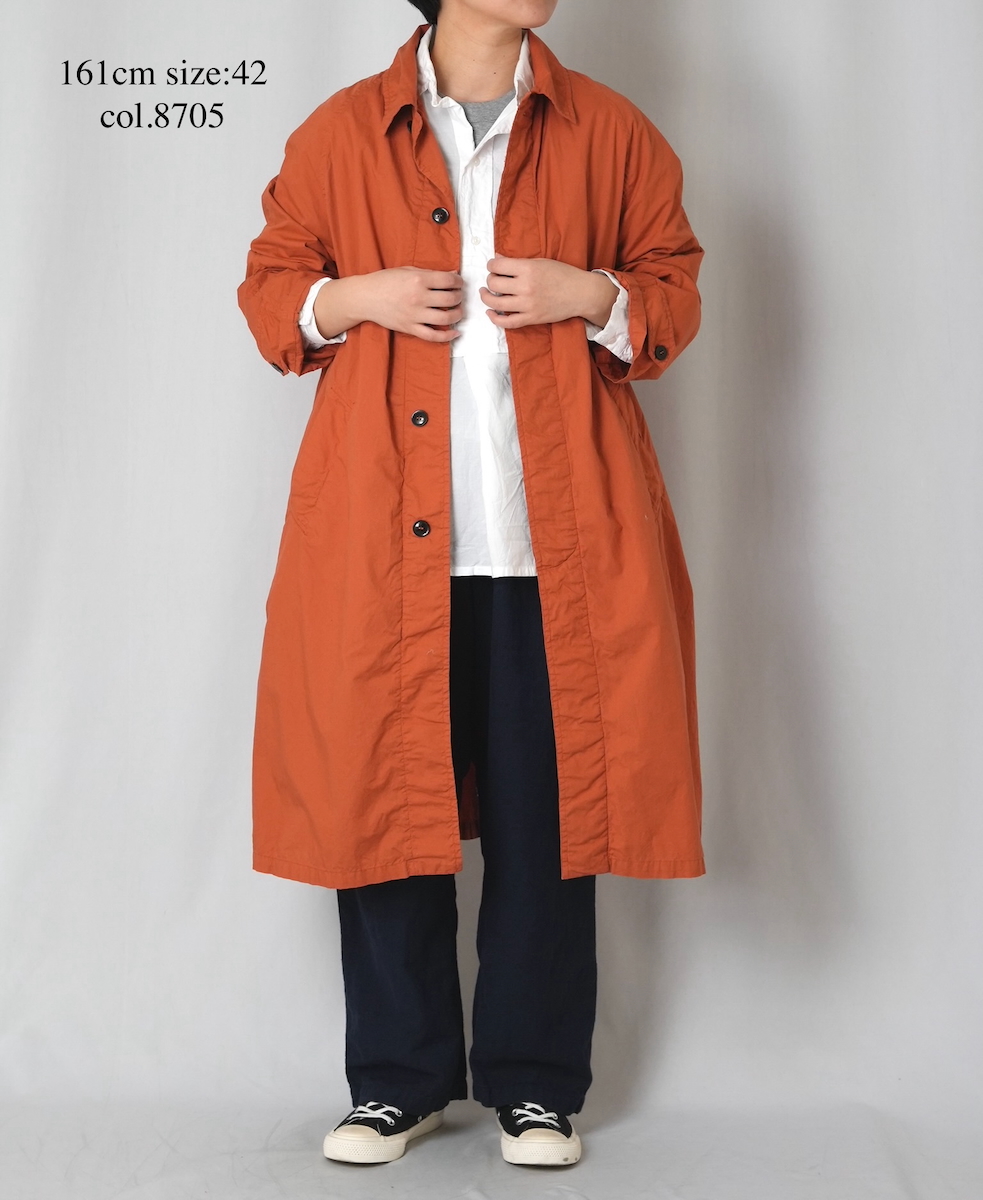 INHT2601CP (コート) 60'S COTTON POPLIN OVERDYE BALMACAAN COAT