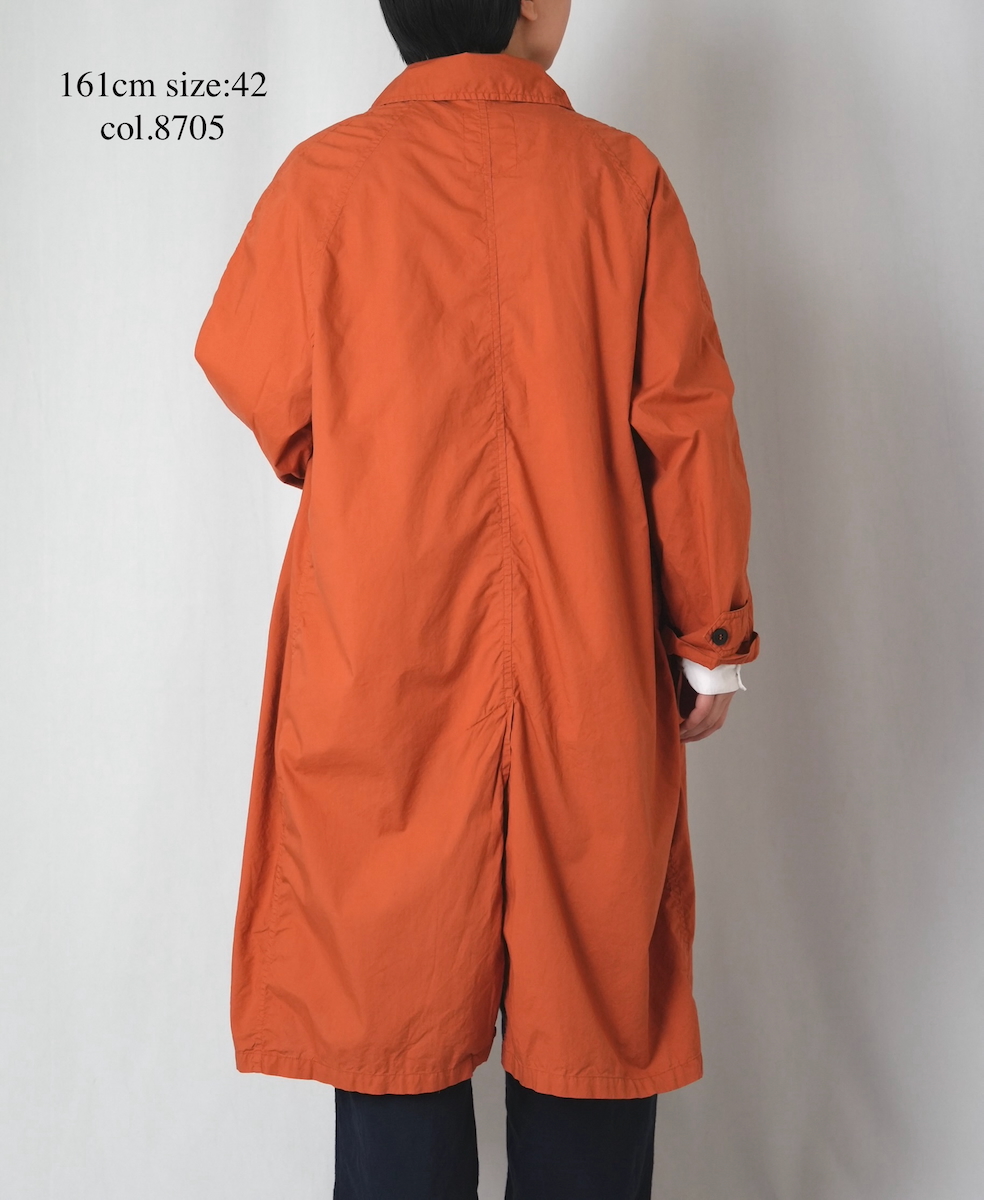 INHT2601CP (コート) 60'S COTTON POPLIN OVERDYE BALMACAAN COAT
