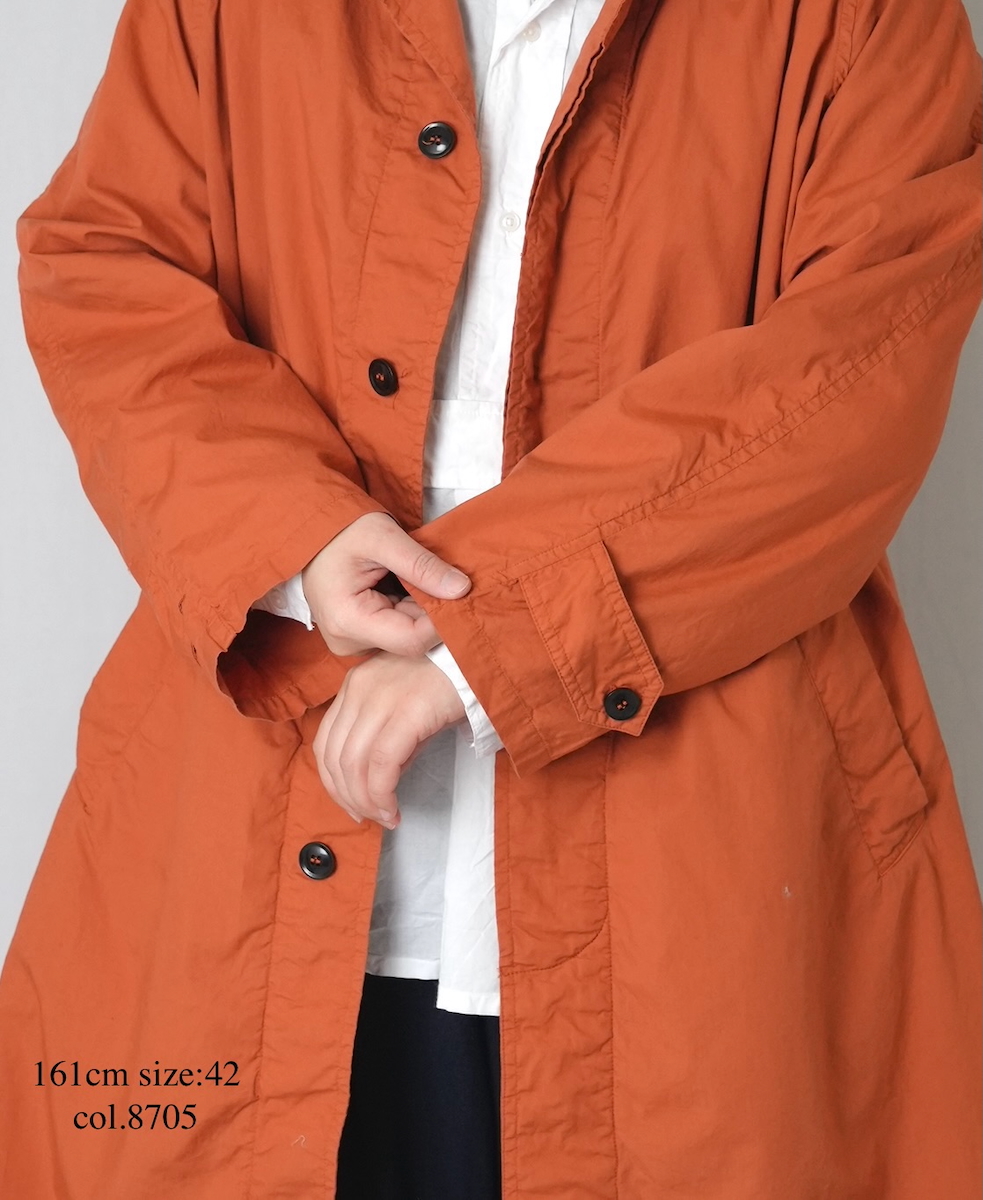 INHT2601CP (コート) 60'S COTTON POPLIN OVERDYE BALMACAAN COAT