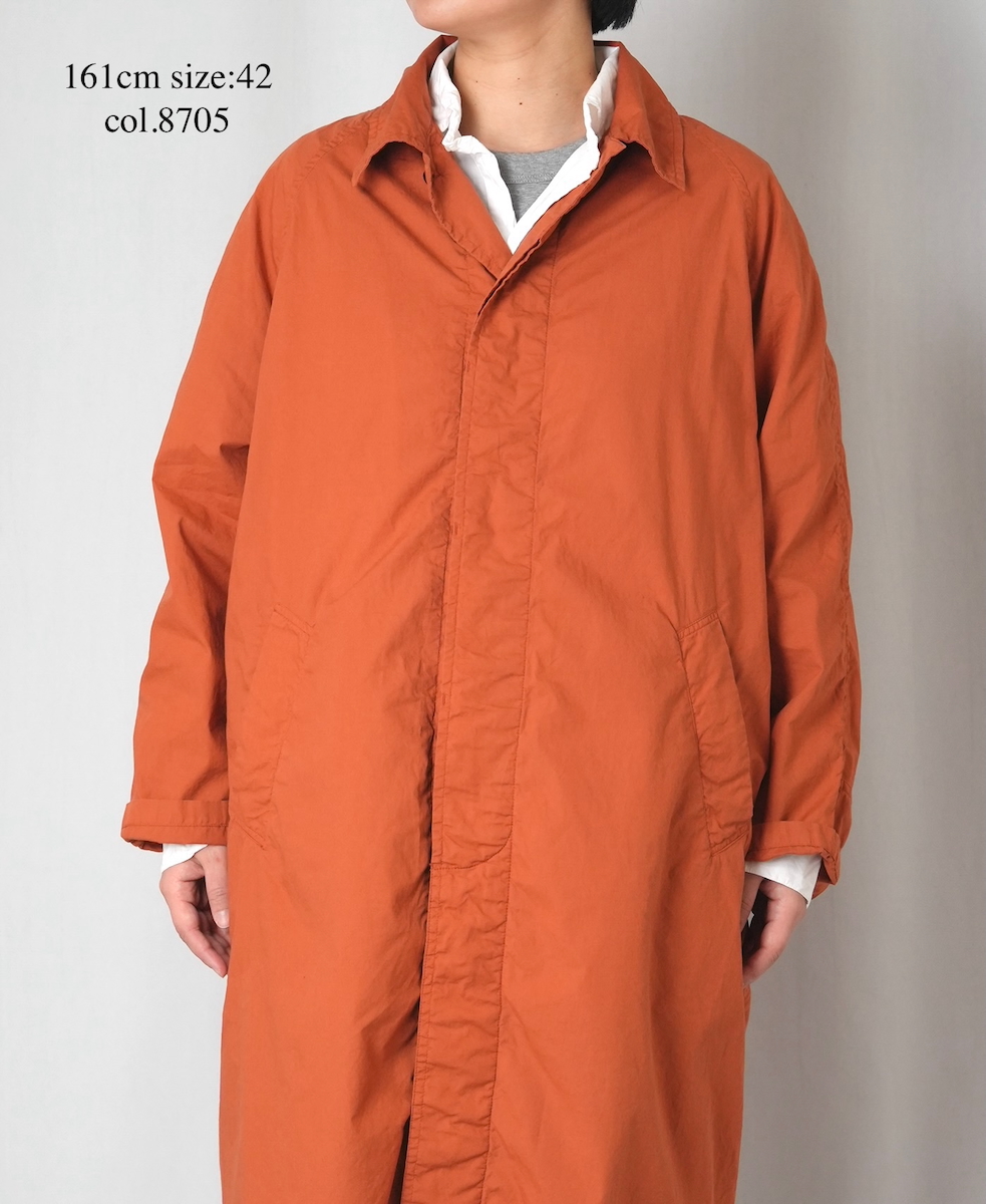 INHT2601CP (コート) 60'S COTTON POPLIN OVERDYE BALMACAAN COAT