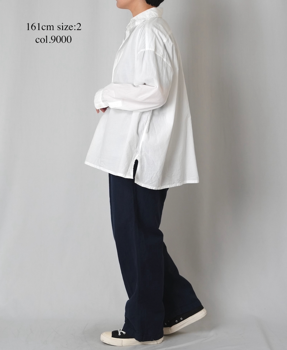 INAM2622(シャツ) 60s COTTON LAWN WASH WORK GATHERED SHIRT