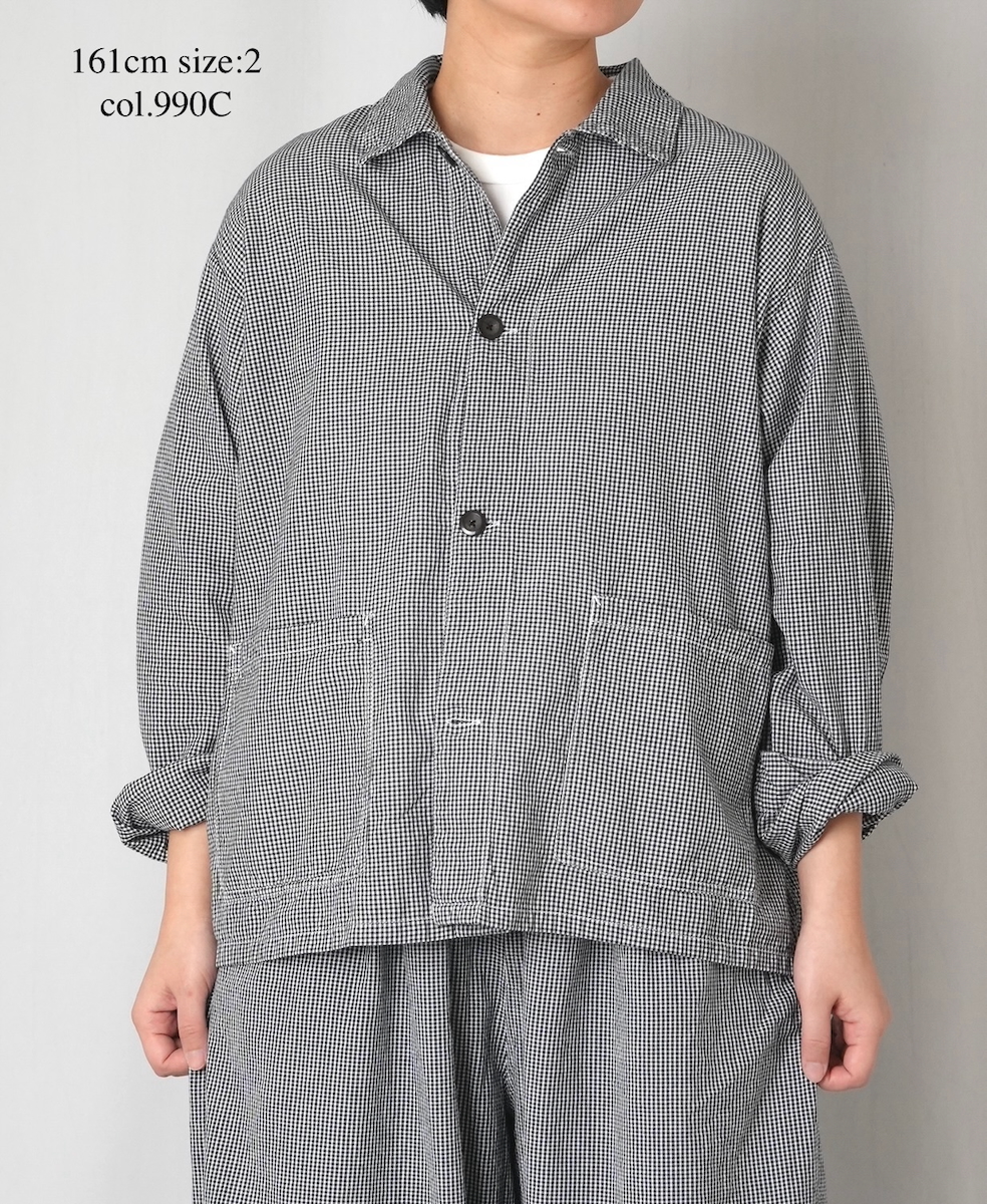 INAM2631C(ジャケット) SEERSUCKER GINGHAM CHECK WASH AUTHENTIC WORK JACKET